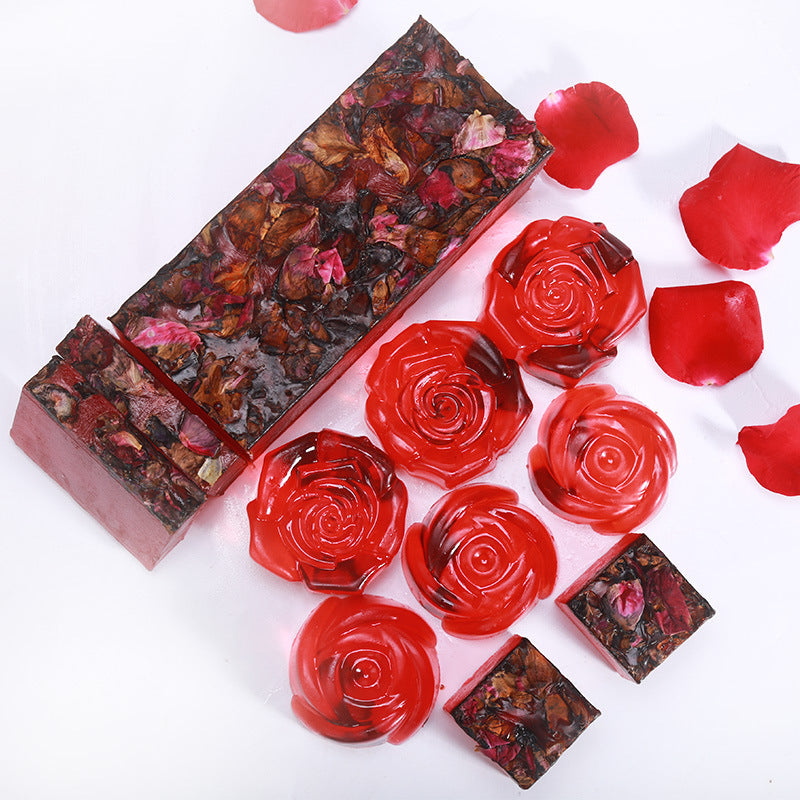 Handmade Rose Oil Soap Soap Face Soap - Cutest kids 