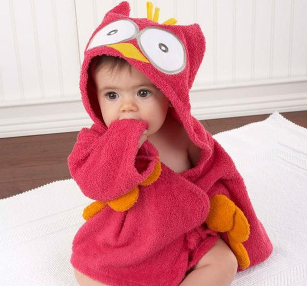 Cartoon Cute Animal Modeling Baby Bath Towels Baby Bathrobes Cotton Children's Bathrobes Baby Hooded - Cutest kids 