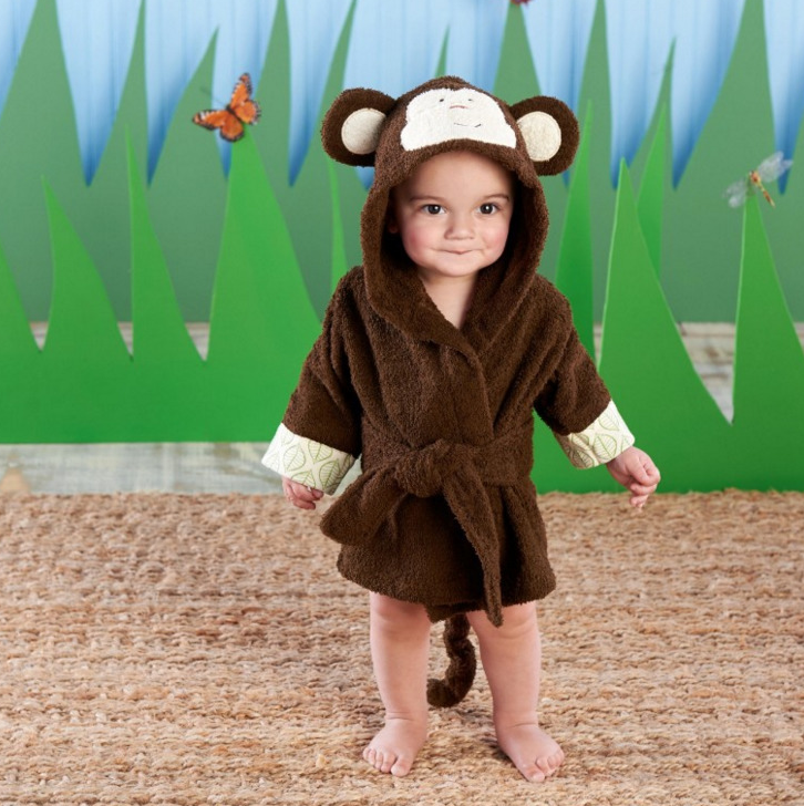 Cartoon Cute Animal Modeling Baby Bath Towels Baby Bathrobes Cotton Children's Bathrobes Baby Hooded - Cutest kids 