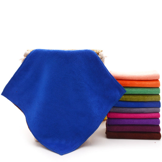 Square Towels Small Towels Fine Fiber Dish Cloth Absorbent Car Wipes, Scouring Pads Children'S Saliva Towels Car Wipes - Cutest kids 