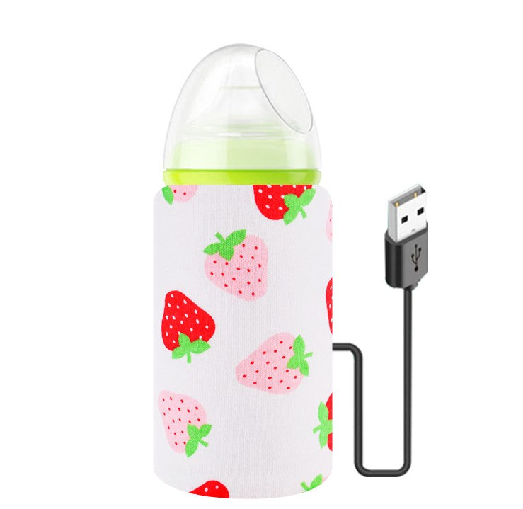 Baby Baby Bottle Insulation Cover USB Portable Thermal Bag Thickened Feeding Bottle Cover - Cutest kids 