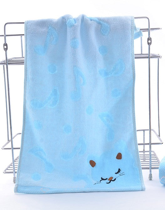 Bamboo Fiber Kitten Face Bath Towels - Cutest kids 