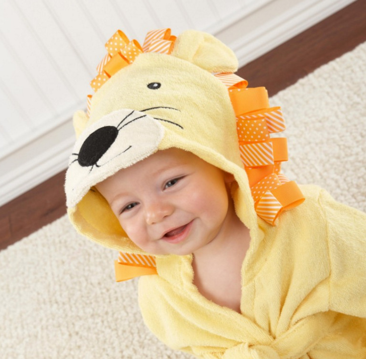 Cartoon Cute Animal Modeling Baby Bath Towels Baby Bathrobes Cotton Children's Bathrobes Baby Hooded - Cutest kids 