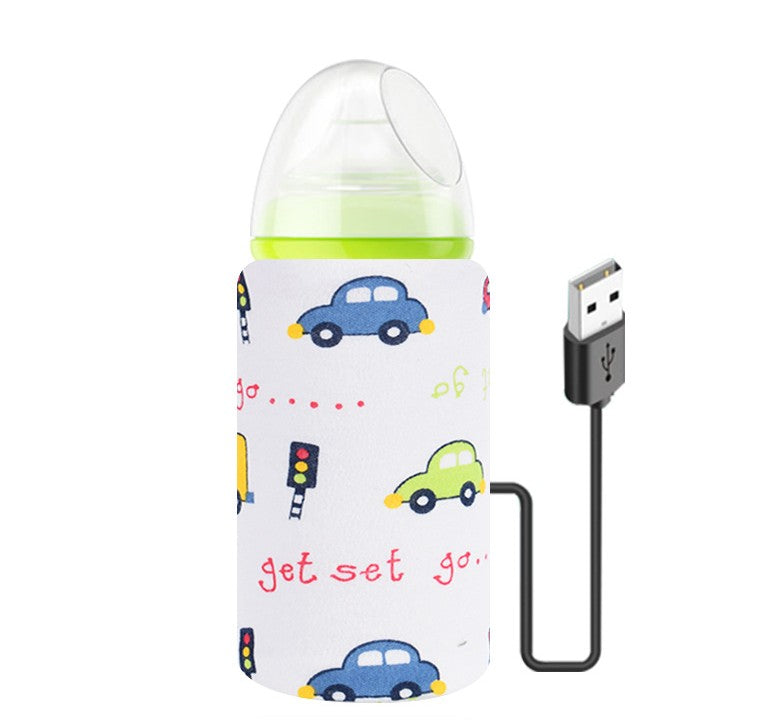 Baby Baby Bottle Insulation Cover USB Portable Thermal Bag Thickened Feeding Bottle Cover - Cutest kids 