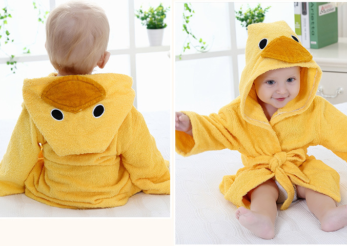 Cartoon Cute Animal Modeling Baby Bath Towels Baby Bathrobes Cotton Children's Bathrobes Baby Hooded - Cutest kids 