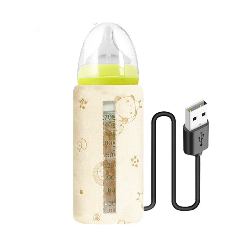 Baby Baby Bottle Insulation Cover USB Portable Thermal Bag Thickened Feeding Bottle Cover - Cutest kids 