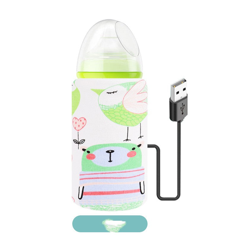 Baby Baby Bottle Insulation Cover USB Portable Thermal Bag Thickened Feeding Bottle Cover - Cutest kids 