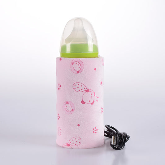 Baby Baby Bottle Insulation Cover USB Portable Thermal Bag Thickened Feeding Bottle Cover - Cutest kids 