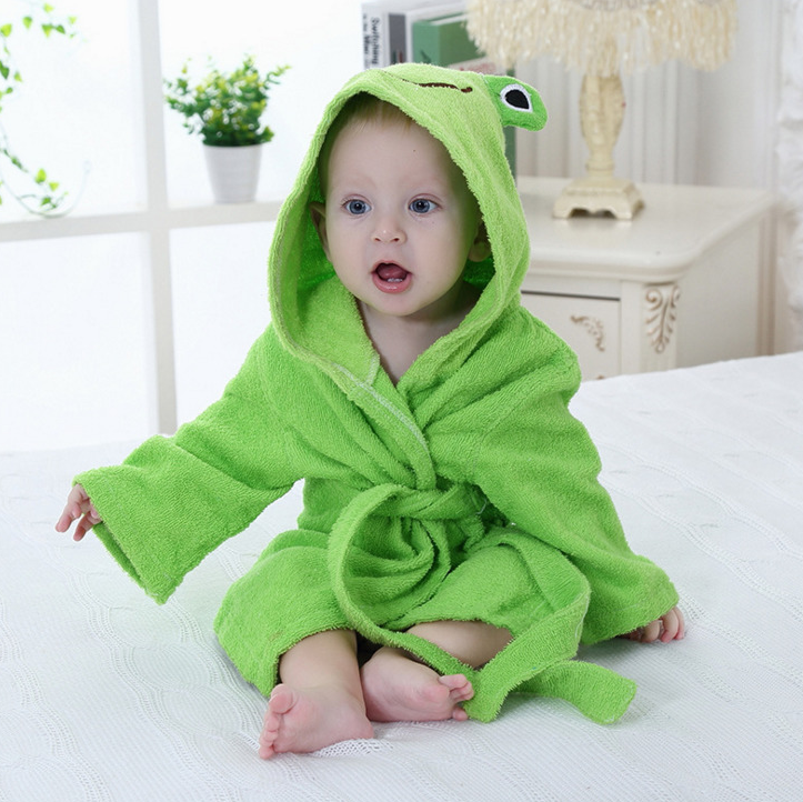 Cartoon Cute Animal Modeling Baby Bath Towels Baby Bathrobes Cotton Children's Bathrobes Baby Hooded - Cutest kids 