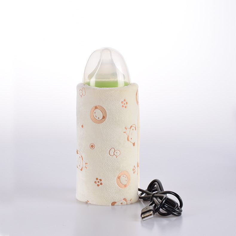 Baby Baby Bottle Insulation Cover USB Portable Thermal Bag Thickened Feeding Bottle Cover - Cutest kids 