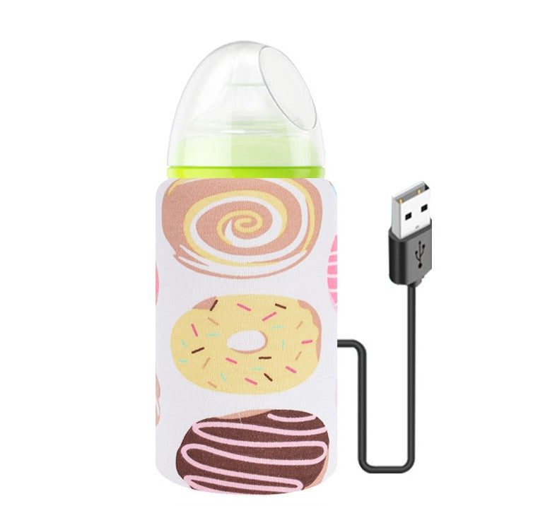 Baby Baby Bottle Insulation Cover USB Portable Thermal Bag Thickened Feeding Bottle Cover - Cutest kids 