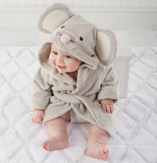 Cartoon Cute Animal Modeling Baby Bath Towels Baby Bathrobes Cotton Children's Bathrobes Baby Hooded - Cutest kids 