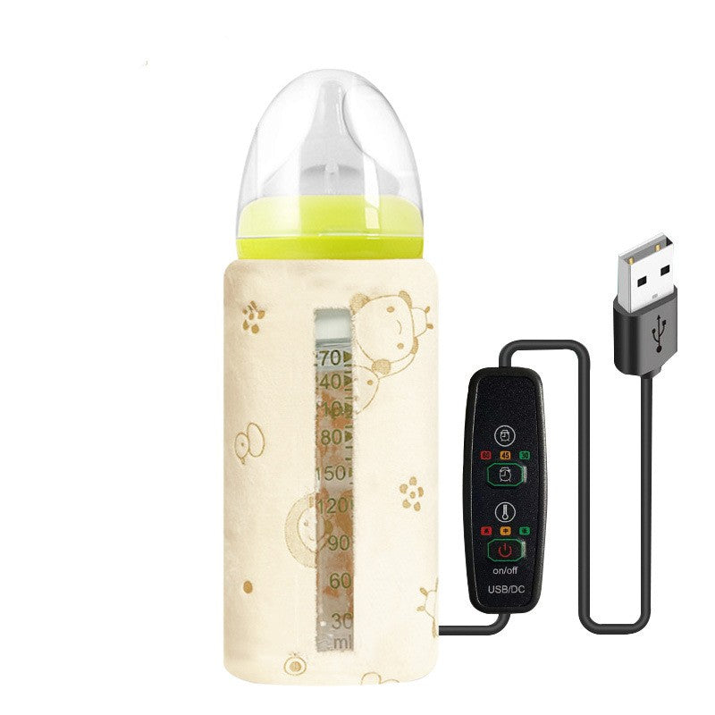 Baby Baby Bottle Insulation Cover USB Portable Thermal Bag Thickened Feeding Bottle Cover - Cutest kids 