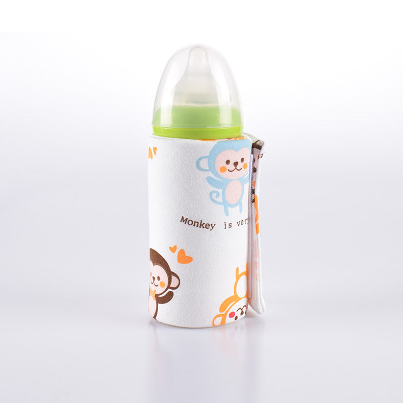 Baby Baby Bottle Insulation Cover USB Portable Thermal Bag Thickened Feeding Bottle Cover - Cutest kids 