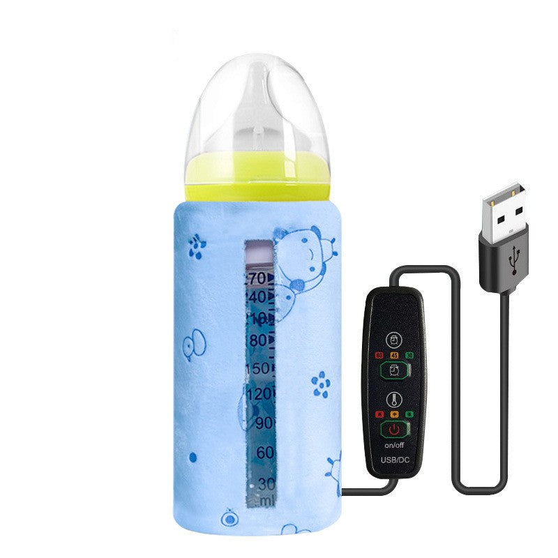 Baby Baby Bottle Insulation Cover USB Portable Thermal Bag Thickened Feeding Bottle Cover - Cutest kids 