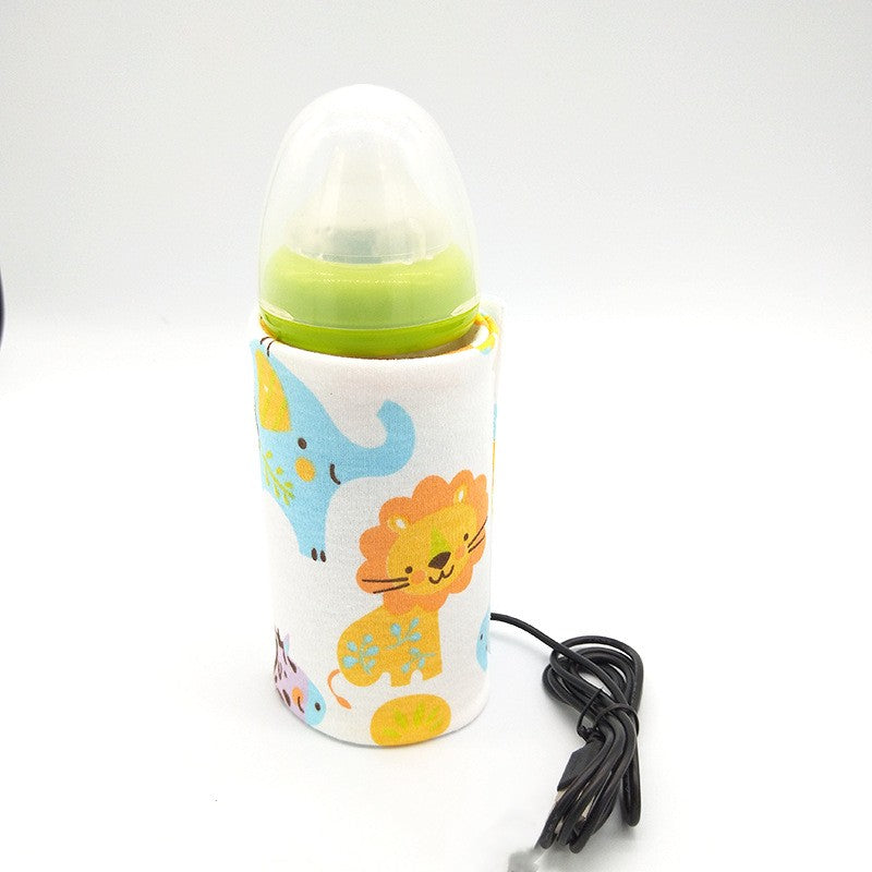 Baby Baby Bottle Insulation Cover USB Portable Thermal Bag Thickened Feeding Bottle Cover - Cutest kids 