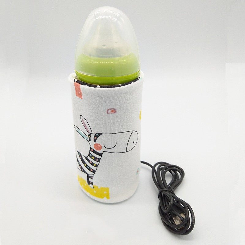 Baby Baby Bottle Insulation Cover USB Portable Thermal Bag Thickened Feeding Bottle Cover - Cutest kids 