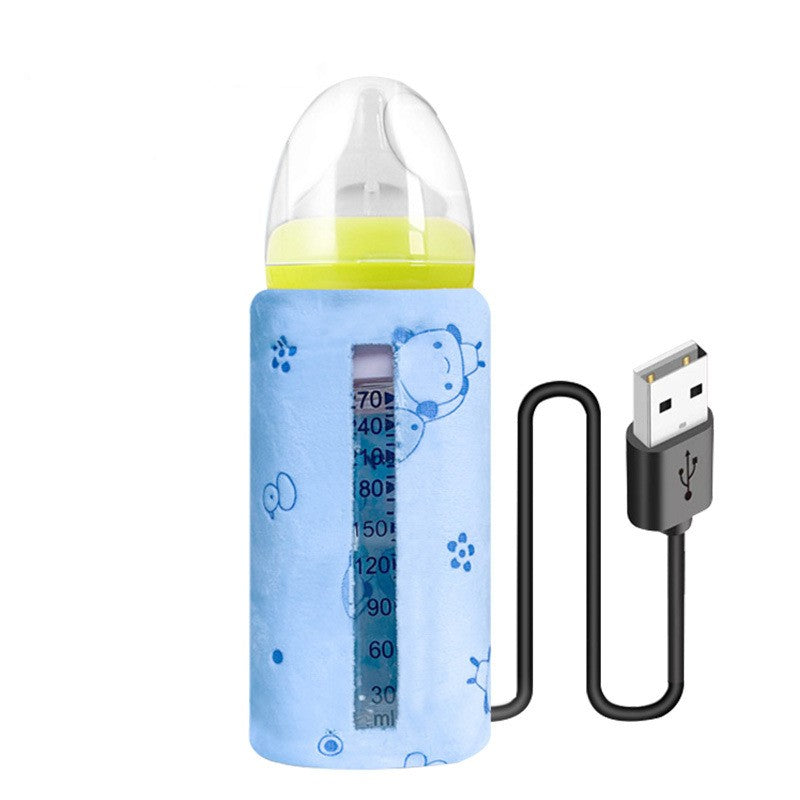 Baby Baby Bottle Insulation Cover USB Portable Thermal Bag Thickened Feeding Bottle Cover - Cutest kids 