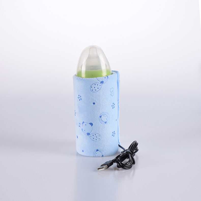 Baby Baby Bottle Insulation Cover USB Portable Thermal Bag Thickened Feeding Bottle Cover - Cutest kids 