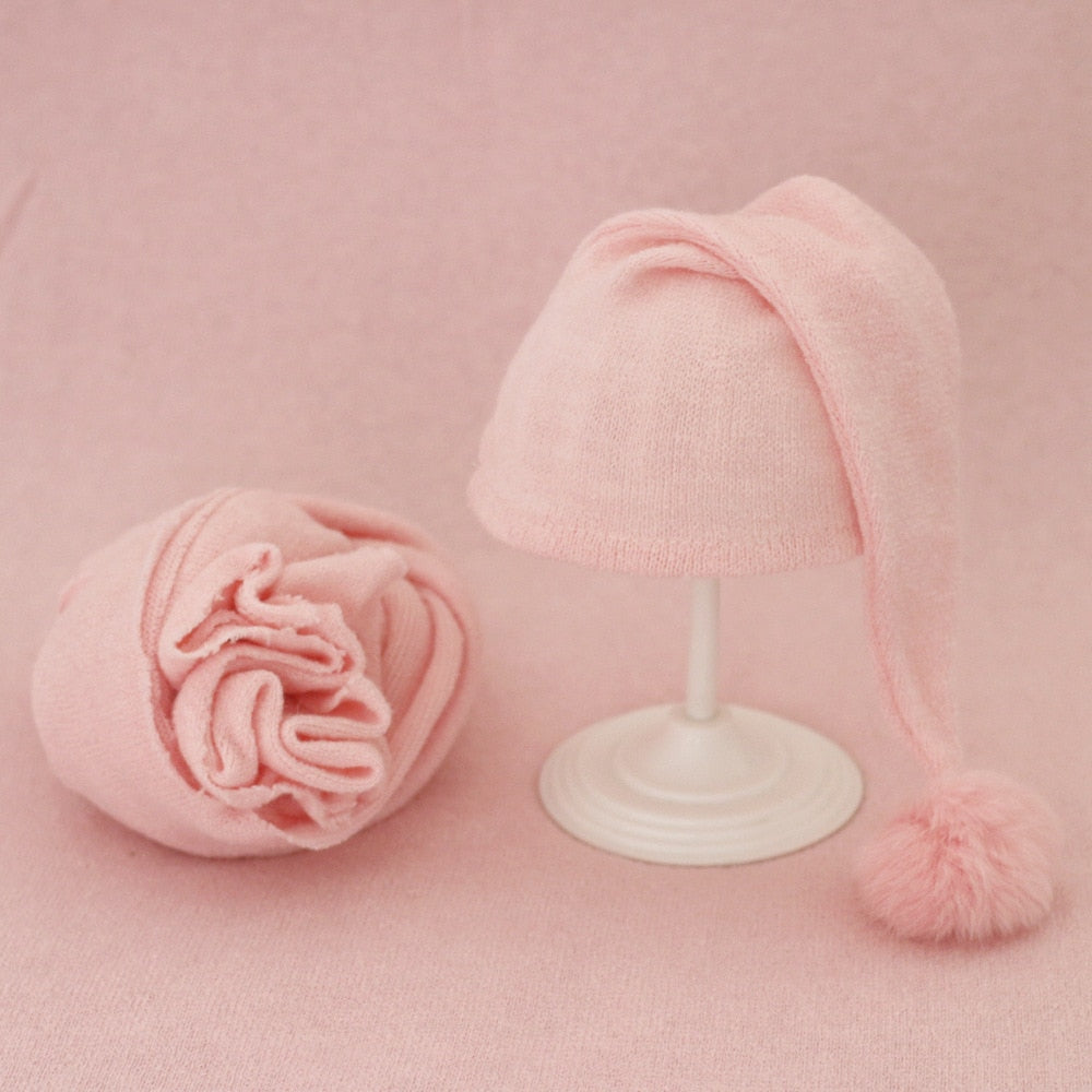 2pcs Wrap Hat Sets Newborn - Cutest kids 