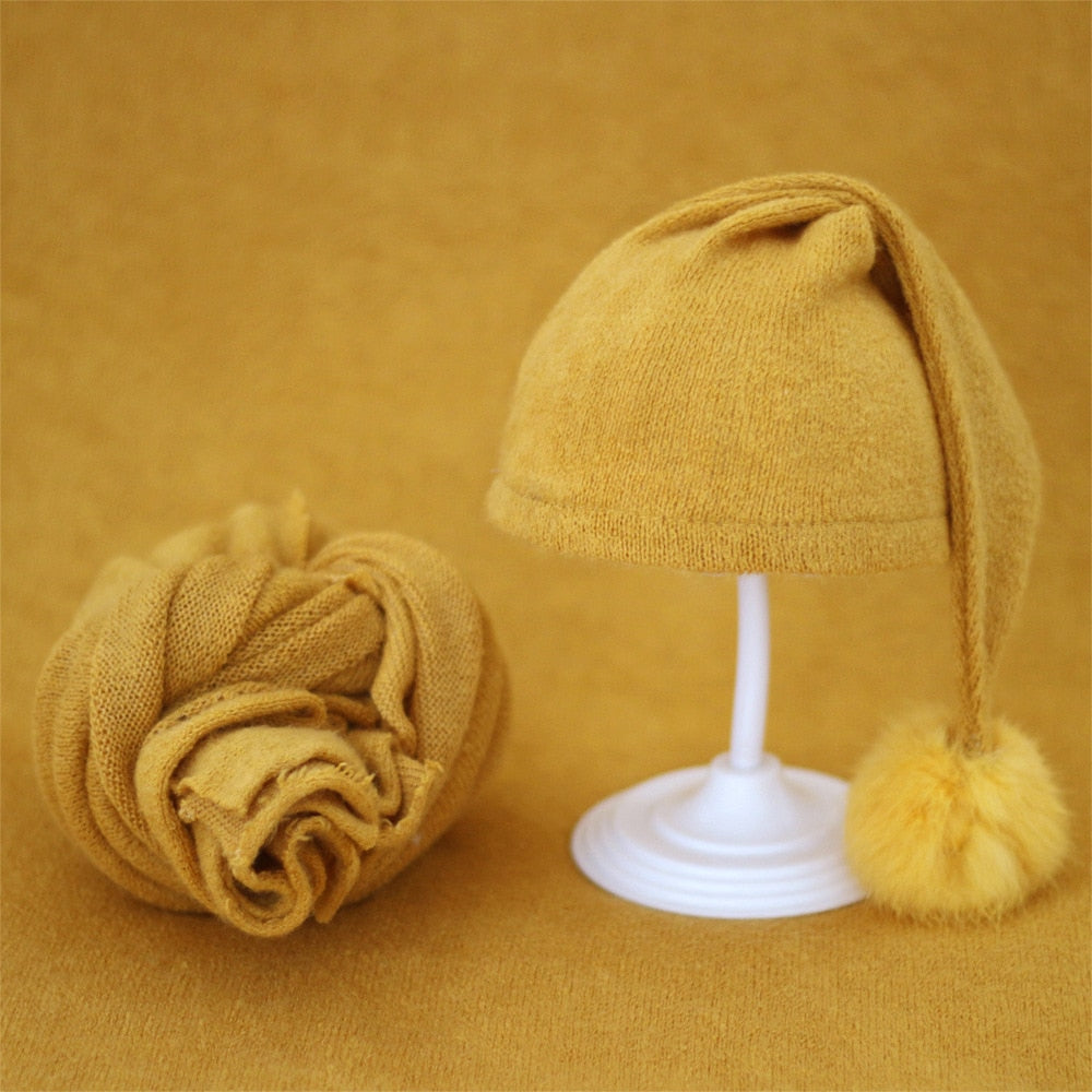 2pcs Wrap Hat Sets Newborn - Cutest kids 