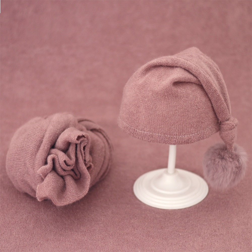 2pcs Wrap Hat Sets Newborn - Cutest kids 