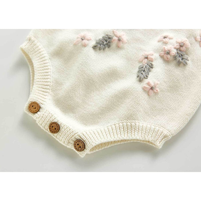 New Spring Autumn Infant Baby Girls Knit Long Sleeve Flower Coat - Cutest kids 