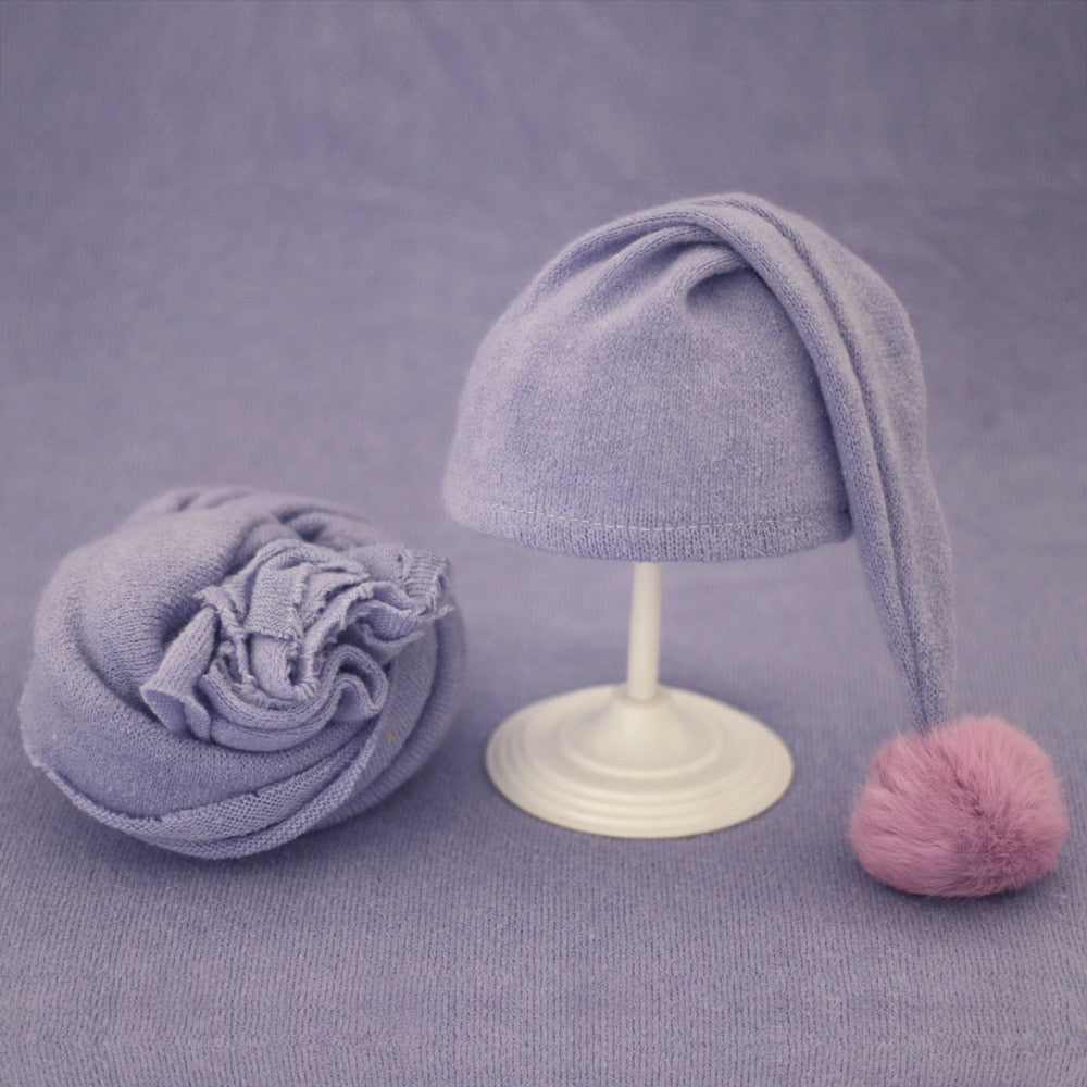 2pcs Wrap Hat Sets Newborn - Cutest kids 