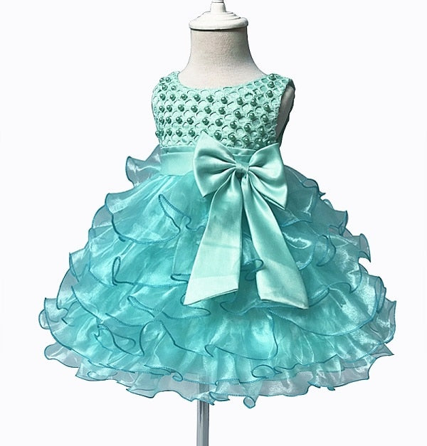 Infant Beading Flower Baby Girl Dress For Wedding Party - Cutest kids 