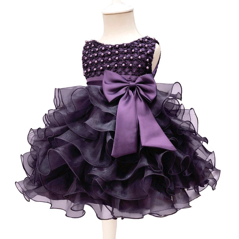 Infant Beading Flower Baby Girl Dress For Wedding Party - Cutest kids 