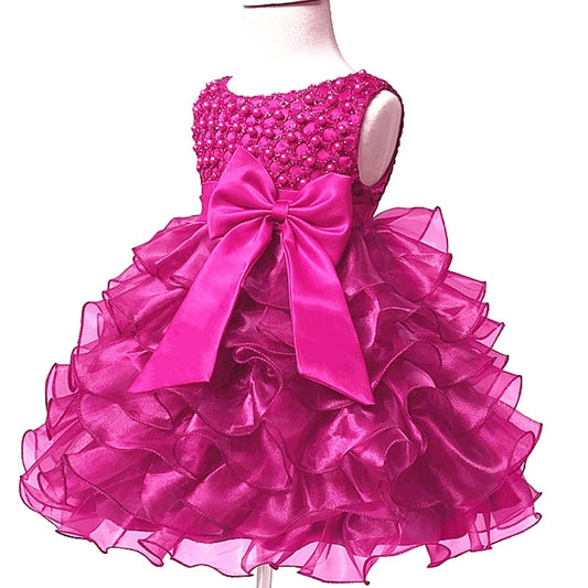 Infant Beading Flower Baby Girl Dress For Wedding Party - Cutest kids 