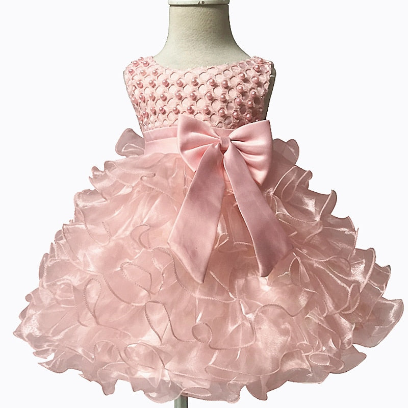 Infant Beading Flower Baby Girl Dress For Wedding Party - Cutest kids 