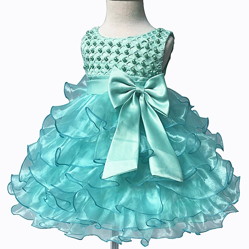 Infant Beading Flower Baby Girl Dress For Wedding Party - Cutest kids 