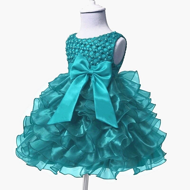 Infant Beading Flower Baby Girl Dress For Wedding Party - Cutest kids 