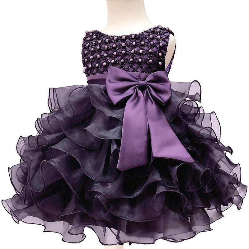 Infant Beading Flower Baby Girl Dress For Wedding Party - Cutest kids 