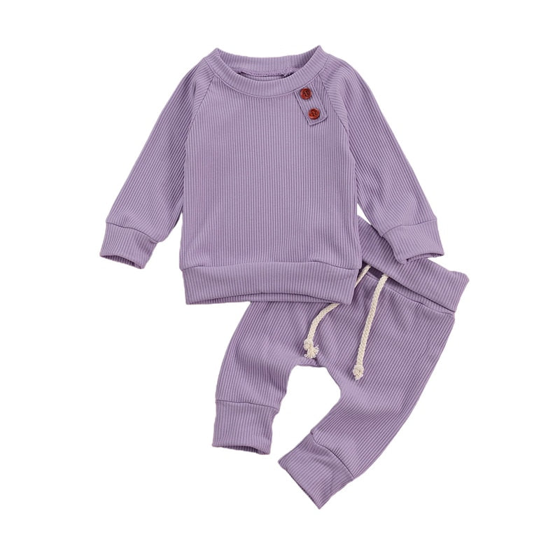 Newborn Baby 2-piece Outfit Set Long Sleeve - Cutest kids 