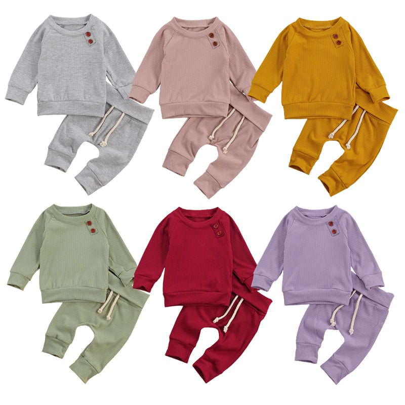 Newborn Baby 2-piece Outfit Set Long Sleeve - Cutest kids 