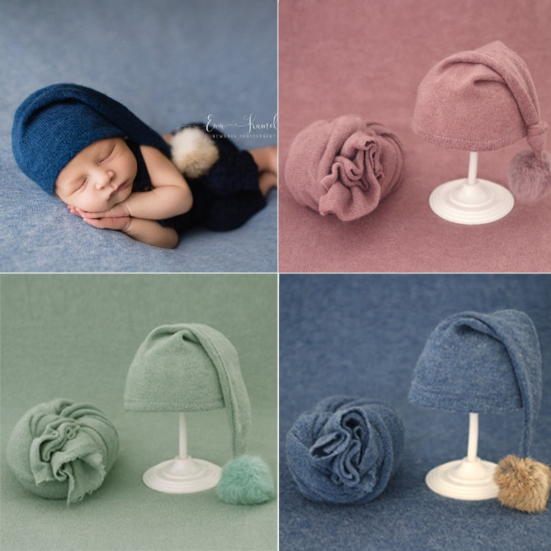 2pcs Wrap Hat Sets Newborn - Cutest kids 