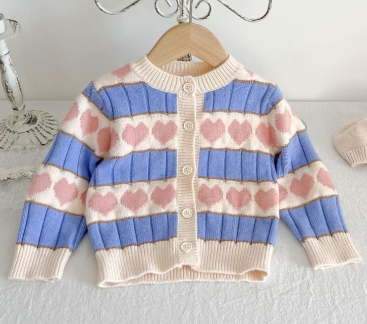 New Spring Autumn Infant Baby Girls Knit Long Sleeve Flower Coat - Cutest kids 