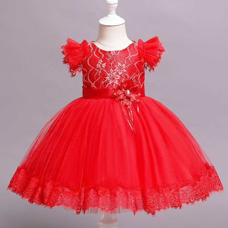 Infant Beading Flower Baby Girl Dress For Wedding Party - Cutest kids 